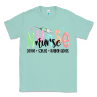Seafoam coffee scrubs rubber gloves nurse Classic Tee - MaliasSmallBusiness