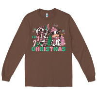 Chestnut my first christmas cow Long Sleeve Tee - MaliasSmallBusiness