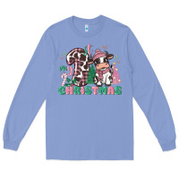 Colony Blue my first christmas cow Long Sleeve Tee - MaliasSmallBusiness