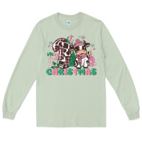 Matcha my first christmas cow Long Sleeve Tee - MaliasSmallBusiness