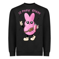 Black so peepin boujee stanley  belt bag inspired Heavyweight Sweatshirt - MaliasSmallBusiness