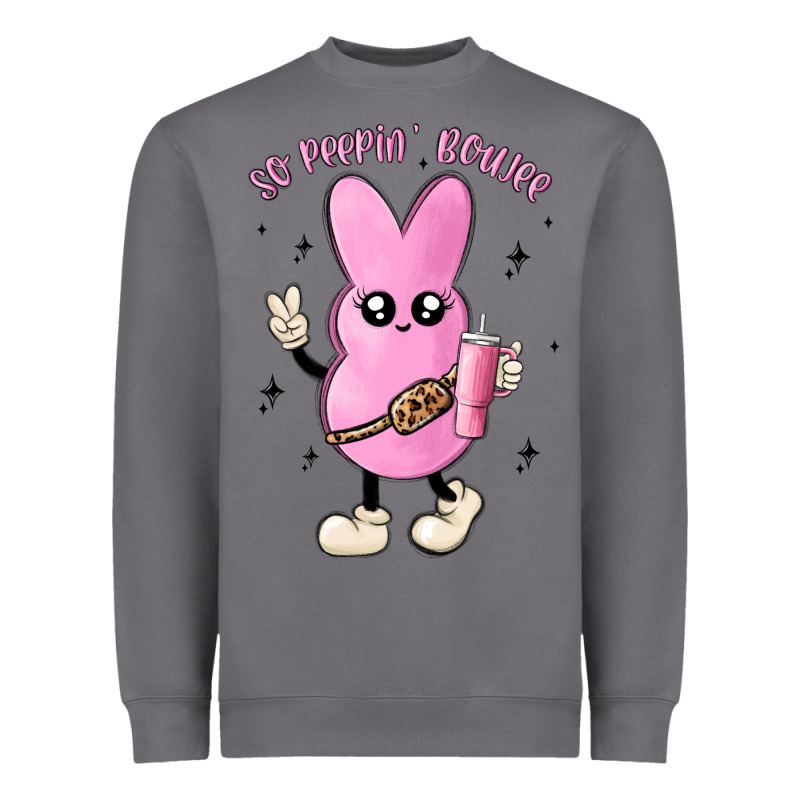 So Peepin Boujee Stanley  Belt Bag Inspired Heavyweight Sweatshirt by MaliasSmallBusiness | Teevron
