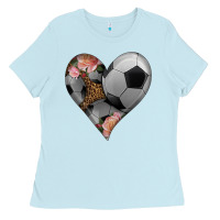 Baby Blue western soccer heart Ladies Tee - HRA Design Shop