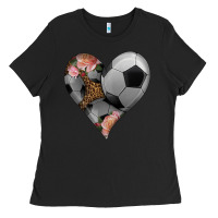 Black western soccer heart Ladies Tee - HRA Design Shop