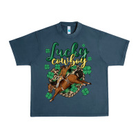 Midnight Navy lucky cowboy Urban Heavy Tee - MaliasSmallBusiness