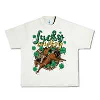 Pistachio lucky cowboy Urban Heavy Tee - MaliasSmallBusiness