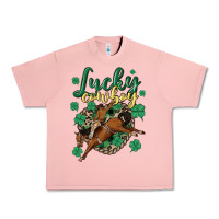 Salmon lucky cowboy Urban Heavy Tee - MaliasSmallBusiness