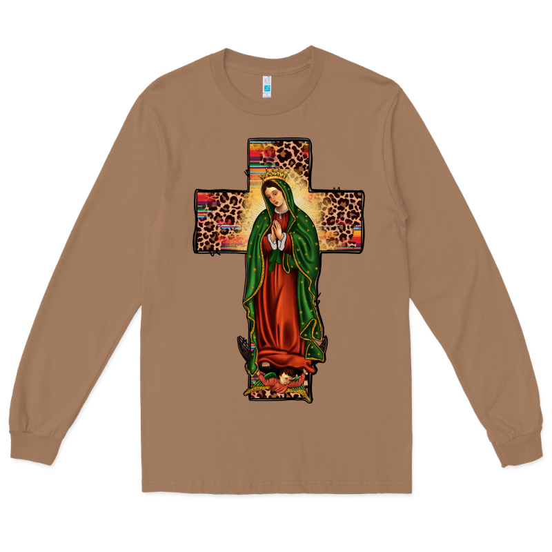 Our Lady Of Guadalupe Cros Long Sleeve Tee by JahusDesignShop | Teevron