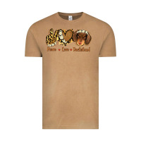 Vintage Camel Peace Love Dachshund Vintage Tee - Jasminsmagicworld