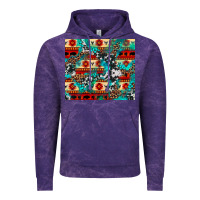 Cloud Purple aztec leopard cowhide turquoise Vintage Hoodie - BarkalooDesign