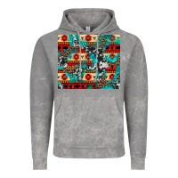 Cloud Rock aztec leopard cowhide turquoise Vintage Hoodie - BarkalooDesign