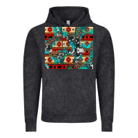 Vintage Black aztec leopard cowhide turquoise Vintage Hoodie - BarkalooDesign