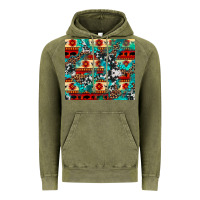 Vintage Olive aztec leopard cowhide turquoise Vintage Hoodie - BarkalooDesign