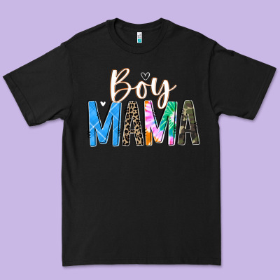 Boy Mama  Black Premium Tee Designed By Jahusdesignshop