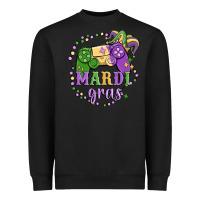 Black mardi gras game Heavyweight Sweatshirt - MaliasSmallBusiness