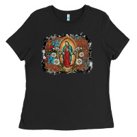 Black virgin mary Ladies Tee - SublimationCraftShop