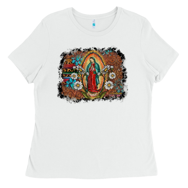 Virgin Mary Ladies Tee by SublimationCraftShop | Teevron