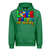 Emerald Love needs no words Urban Hoodie - FaDigitalArtStudio