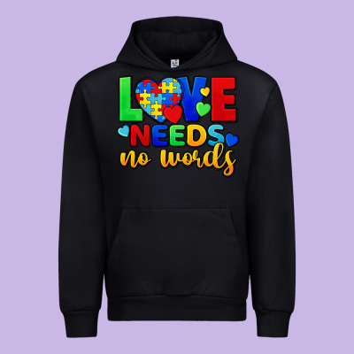 Love Needs No Words Urban Hoodie Designed By Fadigitalartstudio
