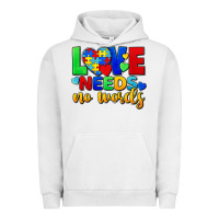 Pigment Lunar Rock Love needs no words Urban Hoodie - FaDigitalArtStudio