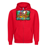 Red hump day camel and desert Zipper Hoodie - BarkalooDesign