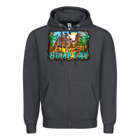 Smoke hump day camel and desert Zipper Hoodie - BarkalooDesign