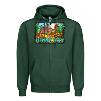 Sports Green hump day camel and desert Zipper Hoodie - BarkalooDesign