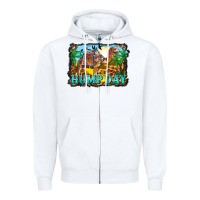 White hump day camel and desert Zipper Hoodie - BarkalooDesign