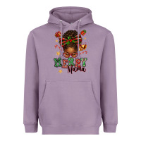 Lavender merry mama afro messy bun Heavyweight Hoodie - texasbilliewilder