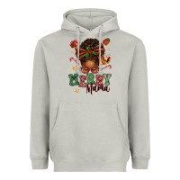 Moon Dust merry mama afro messy bun Heavyweight Hoodie - texasbilliewilder