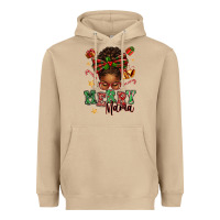 Mushroom merry mama afro messy bun Heavyweight Hoodie - texasbilliewilder