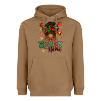 Toasted Coconut merry mama afro messy bun Heavyweight Hoodie - texasbilliewilder