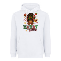 White merry mama afro messy bun Heavyweight Hoodie - texasbilliewilder