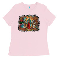 Bubblegum Pink virgin mary Ladies Tee - SublimationCraftShop