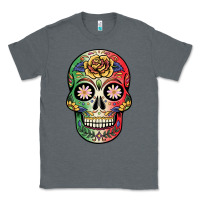 Charcoal Heather mexican skull Classic Tee - JahusDesignShop