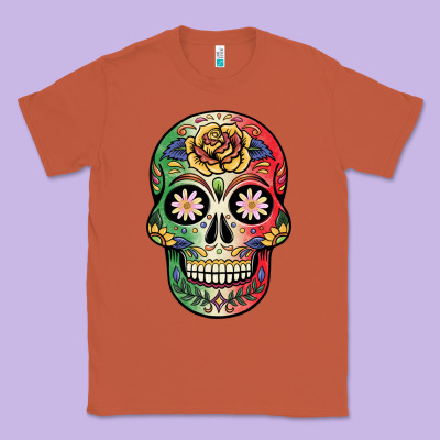 Mexican Skull Classic Tee Designed By Jahusdesignshop