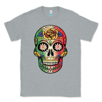 Heather Grey mexican skull Classic Tee - JahusDesignShop