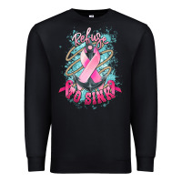 Black Refuse to sink Cancer anchor Cancer Awareness Premium Sweatshirt - HowdyJamesFarm