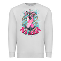 Dove Grey Refuse to sink Cancer anchor Cancer Awareness Premium Sweatshirt - HowdyJamesFarm
