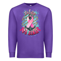 Purple Refuse to sink Cancer anchor Cancer Awareness Premium Sweatshirt - HowdyJamesFarm