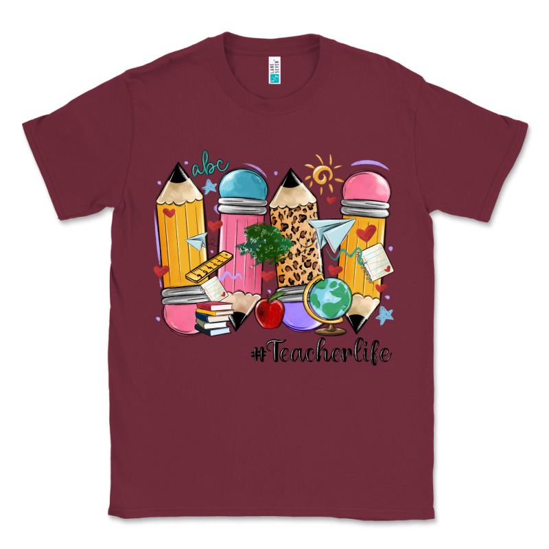 Teacher Life Pencils Classic Tee by MaliasSmallBusiness | Teevron