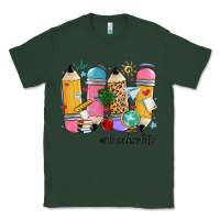 Sports Green teacher life pencils Classic Tee - MaliasSmallBusiness