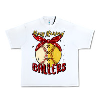 White busy raising ballers malia Urban Heavy Tee - MaliasSmallBusiness