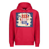 Cardinal red white blue Premium Hoodie - TumblerDesignByShophia