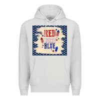 Dove Grey red white blue Premium Hoodie - TumblerDesignByShophia