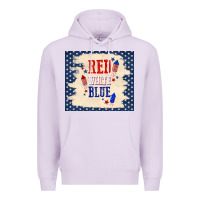 Lilac red white blue Premium Hoodie - TumblerDesignByShophia