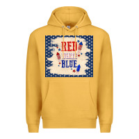 Mustard red white blue Premium Hoodie - TumblerDesignByShophia