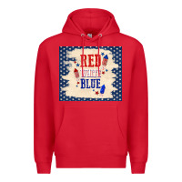 Red red white blue Premium Hoodie - TumblerDesignByShophia
