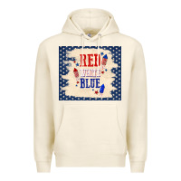 Tofu red white blue Premium Hoodie - TumblerDesignByShophia