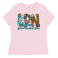 Bubblegum Pink lpn Ladies Tee - CowhideDigitalArt